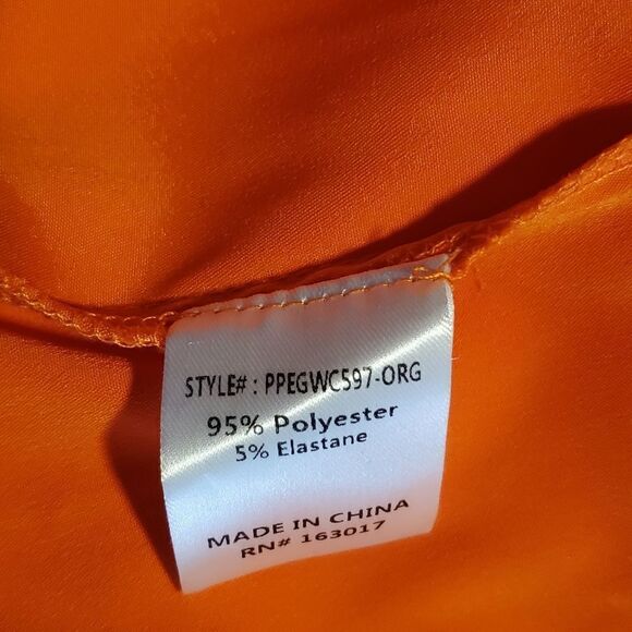 Princess Polly Tyree Strapless Satin Maxi Dress Orange NWT - Picture 12 of 16